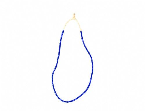 Fio de canjicão azul e branco